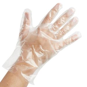 Disposable Polyethylene Gloves, 100 pcs