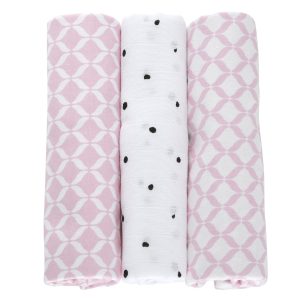 Motherhood 079 Cotton Receiving Blankets, 3 pcs, 70 x 80 cm