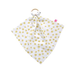 Motherhood Wooden Teether with Cotton Security Blanket
